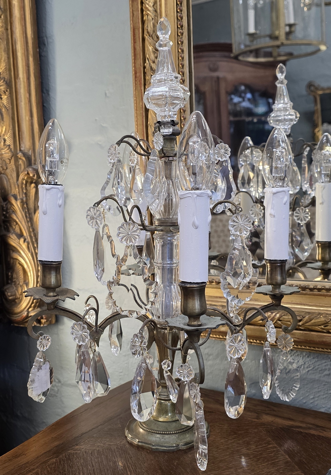 A pair of Parisian Girandole Lamps